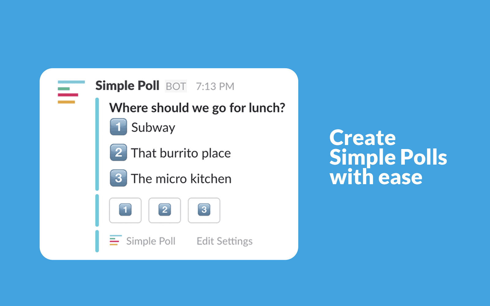 Simple Poll Slack application