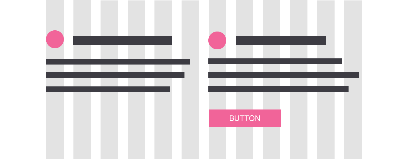 Image showing how a grid is used for web design