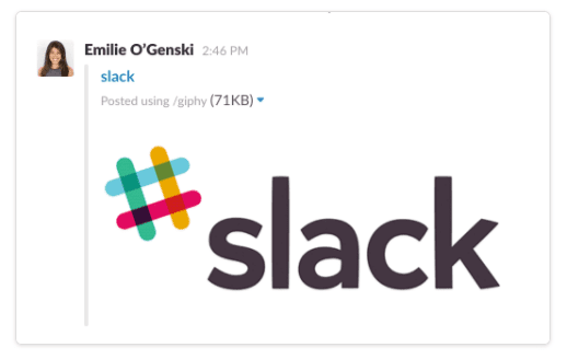 Giphy on Slack