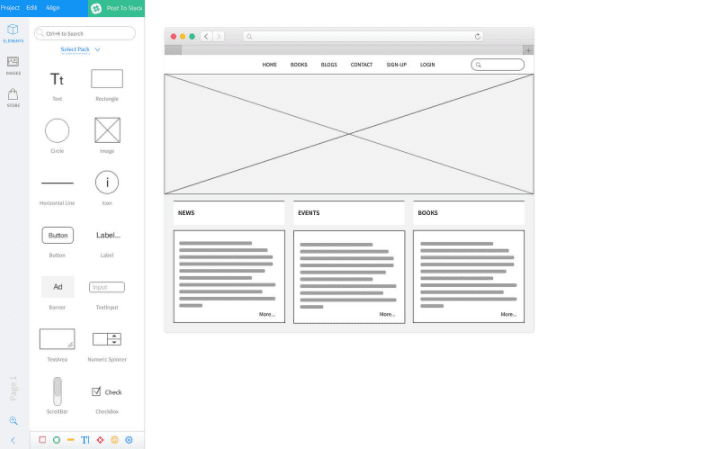 Wireframe Pro Slack application