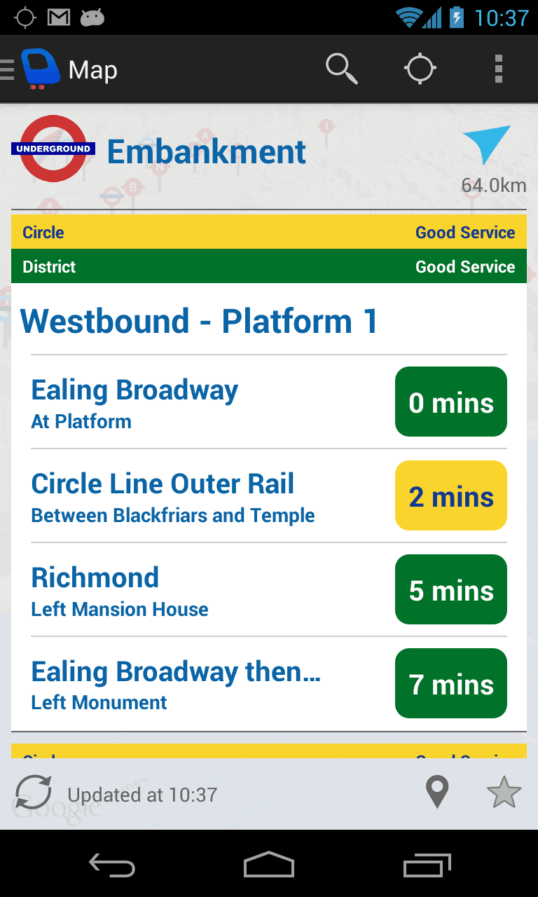 tube departure board